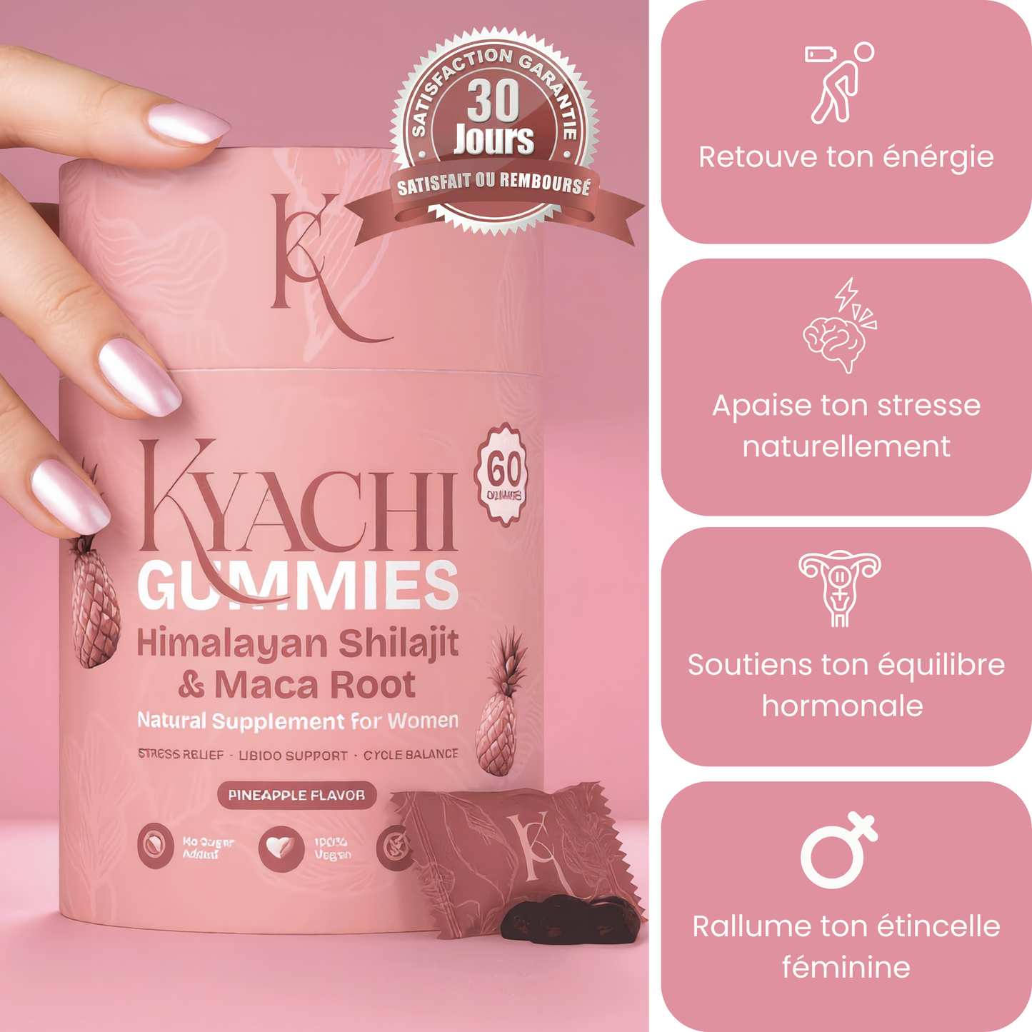 KYACHI Gummies Énergie, Humeur & Désir au quotidien